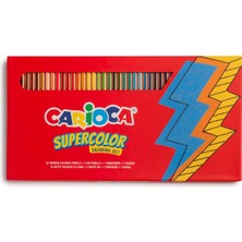 Carioca Supercolor Kuru Boya Seti 40 Parça-36 Adet Kuru Boya+2 Adet Hb Kalem+1 Adet Silgi+1 Adet Kalemtıraş
