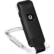BayMusK Teknoloji Siyah Renk Kitap Okuma Işığı 3 Farklı Işık Rengi 3 Kademe Işık Kitap Ayıracı USB Şarjlı