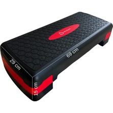 PremiumPort Ayarlanabilir Yükseklikli Spor Step Tahtası, 2 Kademeli, Dayanıklı Platform