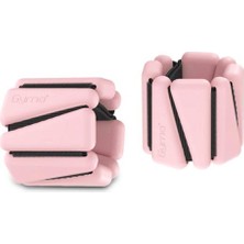 Feyza Design Ayarlanabilir Silikon Bilek Ağırlığı, 2X1KG, Üçgen, Pembe
