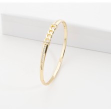 Xuping Xupıng Özel Seri 14K Zincir Detay Kelepçe Bileklik