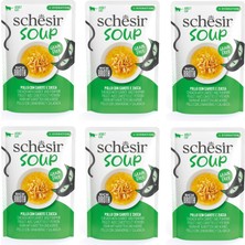 Schesir Soup Tavuklu ve Balkabaklı Yetişkin Kedi Çorbası Pouch 40 Gr. x 6 Adet