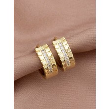 Xuping Xupıng Özel Seri 14K , Gold , Sarı Renk Çocuk Boy Çelik Küpe