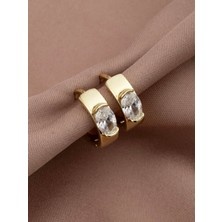 Xuping Xupıng Özel Seri 14K , Gold , Sarı Renk Çocuk Boy Halka Çelik Küpe