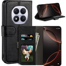 M.TK Moveteck Xiaomi Redmi Note 15 Pro+ Plus Kılıf 360 Tam Kaplar Deri Dokulu Kapaklı Cüzdan Standlı Kartvizitli Kopçalı Kapak Kartlıklı