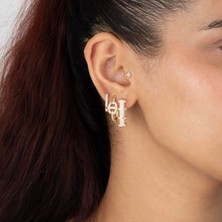 Zuum Özel Seri 3lü Zirkon Taşlı Küpe