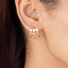 Xuping Xupıng Özel Seri 18K Tasarım Zirkon Taşlı Küpe