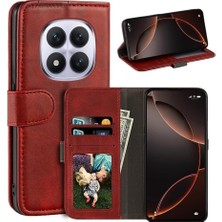 M.TK Moveteck Xiaomi Redmi Note 15 Pro+ Plus Kılıf 360 Tam Kaplar Deri Dokulu Kapaklı Cüzdan Standlı Kartvizitli Kopçalı Kapak Kartlıklı