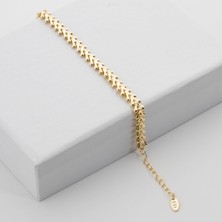 Zuum Özel Seri Zirkon Taşlı 14K Zincir Bileklik