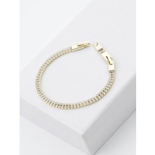 Zuum Premium Seri 14K Iki Sıra Sı Yolu Bileklik