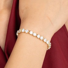 Xuping Xupıng Özel Seri 14K Zirkon Taş Su Yolu Bileklik