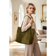 Benerly Kadın Omuz Çantası Hakiki Deri Düz Desen Materyal Iç Bölmeli Fermuarsız Tasarım