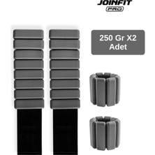 Feyza Design Gri 250 gr El ve Ayak Bilek Ağırlığı Çiftli, Ayarlanabilir Spor Seti