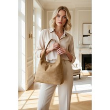 Benerly Kadın Yavrulu Omuz Çantası Düz Tasarım Geniş Iç Hacimli Fermuarlı Küçük Çanta Detaylı Çoklu Bölmeli