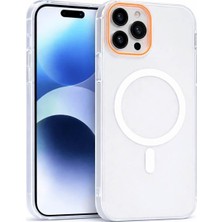 Vissona iPhone 15 Pro Max Uyumlu Magsafe Wireless Şarj Özellikli Mat Sert Arka Kapak Kılıf