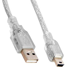 Braventa Collection S-Link SL-UK55 Usb2.0 5m Şeffaf USB Am/mini 5pin Kablo
