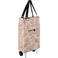 PremiumPort Katlanabilir Tekerlekli Hafif ve Dayanıklı Alışveriş Çantası