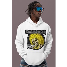Sevbano Iron Maiden Killers Rock Metal Baskılı Unisex Oversize Müzik Grubu Hoodie
