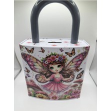 PremiumPort Renkli Metal Çocuk Kumbarası, Sevimli Desenli, Alt Kapaklı, Güvenli Tasarım