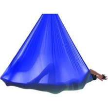 Feyza Design Mavi Profesyonel Yoga Hamak Seti, 360 Cm, Boyuna Esneme ve Rahatlatıcı Kullanım