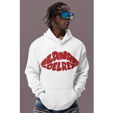 Sevbano Lana Del Rey Baskılı Unisex Oversize Şarkıcı Hoodie