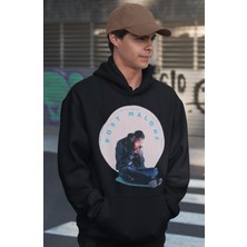 Sevbano Tasarım Post Malone Rapper Baskılı Unisex Oversize Şarkıcı Hoodie