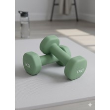 Feyza Design Neoprene Kaplamalı Döküm Demir Dambıl Seti 2X1KG, Estetik ve Hafif