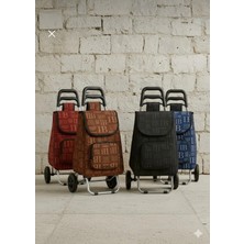 PremiumPort Katlanabilir Su Geçirmez Tekerlekli Alüminyum Pazar Arabası, Renkli