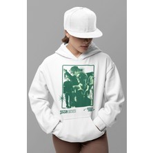 Sevbano Tasarım Justin Bieber Baskılı Unisex Oversize Şarkıcı Hoodie