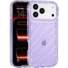 Vissona iPhone 17 Pro Max Uyumlu Telefon Kılıfı Kamera Çıkıntılı Kabartmalı Parlak Desenli Darbe Emici Silik