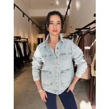 Patuta Butik Cep Detaylı Kot Ceket