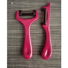 Solingen Yan ve Düz Soyacak 2'li (Pembe)