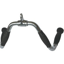 Feyza Design Kauçuk Tutmalı Kısa Tricep Z Barı, Güç ve Performans Artırıcı Egzersiz Aleti
