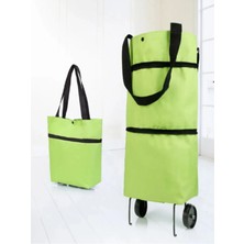 PremiumPort Katlanabilir Renkli Alışveriş Arabası ve Çanta, Pratik ve Hafif Kullanım