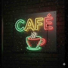 Kamer Neon LED Işıklı Cafe