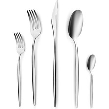 Braventa Collection Lizbon Platin 12 Kişilik 60 Parça Çatal Kaşık Bıçak Takımı