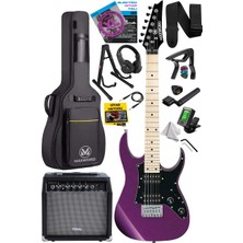 Braventa Collection Maxword DE-150PU-35AMP Maple Klavye Hh Yüksek Kaliteli 35W Amfili Elektro Gitar Seti