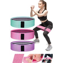 Feyza Design 3'lü Hip Loop Squat Band Seti - Kalça ve Fitness Egzersizleri Için