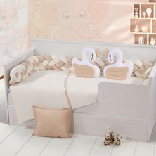Bebek/çocuk Montesori Welsoft Kumaş Örgülü Nevresim Takımı