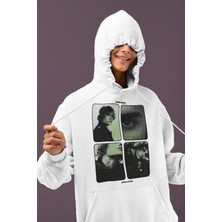 Sevbano Tasarım Justin Bieber Baskılı Unisex Oversize Şarkıcı Hoodie