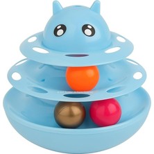 Braventa Collection Döner Kedi Köpek Hacıyatmaz Oyuncağı, Zihin Uyarıcı, Dayanıklı, Otomatik Hareketli, Eğlenceli Oyun A