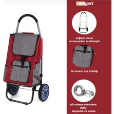 PremiumPort Su Geçirmez Bilye Tekerlekli Fermuarlı Pazar Arabası