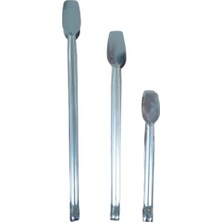 Braventa Collection 5dm-3 Farklı Boyda Paslanmaz Çelik Şef Mangal Barbekü Maşa Seti Kömür Izgara Maşa Seti - 23/31/36 cm