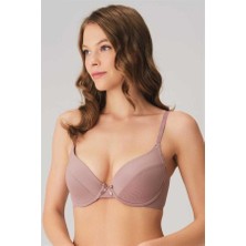 MOTTO10 Butik Balenli Desteksiz Dolgusuz Kol Altı Genişletilmiş Sırtı Yapıştırma Günlük T-Shirt Sütyeni