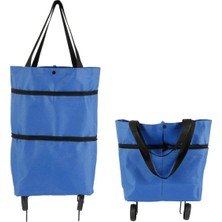 PremiumPort Katlanabilir Pazar Çantası, Hafif ve Pratik Tekerlekli Tasarım