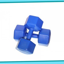 Feyza Design Köseli Vinyl 6 kg Ağırlık Seti, 2'li, Toplam 12 Kg, Dayanıklı ve Kullanışlı