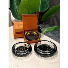 Roykıng Royking Kristal Küllük Küçük Boy Füme YV-459