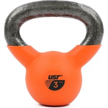 Feyza Design 3 kg Siyah Neopren Kettlebell, Sağlıklı ve Aktif Yaşam Için