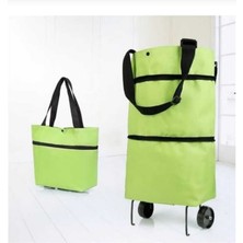 PremiumPort Katlanabilir Tekerlekli Çok Amaçlı Pazar Çantası ve Arabası