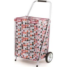 PremiumPort Jumbo Kalın Telli Çelik Pazar Arabası, Dayanıklı ve Pratik Kullanım